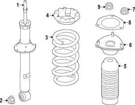 E6110-6gr1a Nissan Genuine Strut
