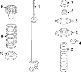 E6210-6gr1a Nissan Genuine Strut