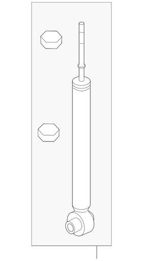 Nissan E6210-zm70a Genuine Shock Absorber