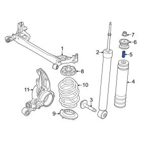 553233sh0a Nissan Oe For Versa Note 17-19 Rear Suspension Shock Absorber Sleeve