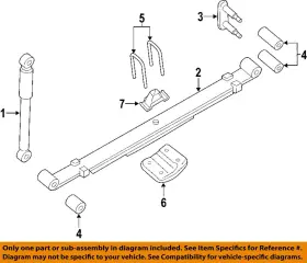 E62009fg1a Nissan Oem 08-15 Titan Rear Suspension Components-shock