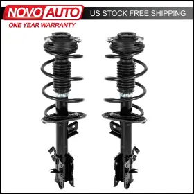 M014159798c Novoauto 2pcs Front Struts Shocks With Coil Springs For 2008-12 Nissan Rogue Fwd Awd