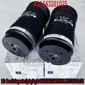 1643200625 Oem 2x Rear Air Suspension Spring Bag For W164 X164 W166 X166 Ml350 Gl450 Gl Gle
