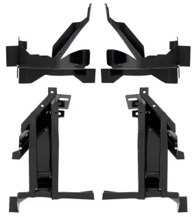 Mm1862 Oer Authorized 1966-70 Plymouth B-body Rear Leaf Spring Mount Set 4 Piece Lh And Rh Sides