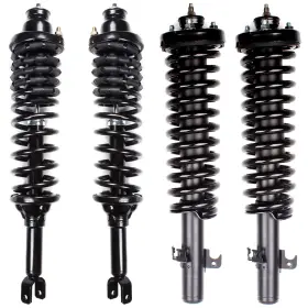 Pa800434p01 Parautostore For 1994-1997 Honda Accord 2x Front Complete Struts And Rear Shocks Absorbers