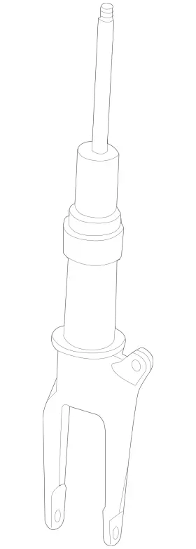 970-343-061-38 Porsche Genuine Strut