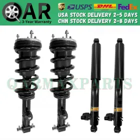 84519548 Qarmaxparts 4 Front Rear Shock Strut Assys With Adaptive Damping For Gmc Sierra 1500 2019-2023