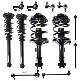 13305333 Qualitiparts Front Rear Struts Sway Bars Tie Rods Assembly For Mitsubishi Eclipse 2000-2005