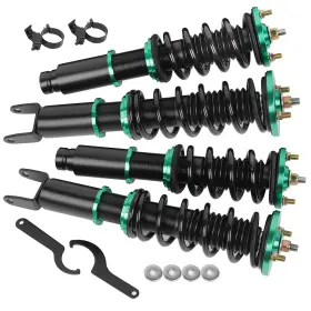 13399190 Qualitiparts For 1988-2000 Honda Civic Green Coilovers Suspension Set Adj Height Struts Shock 13399190 Qualitiparts For 1988-2000 Honda Civic Green Coilovers Suspension Set Adj Height Struts Shock