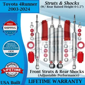 Rs999777 Rancho Oem Front Struts And Rear Shocks For 2003-2024 Toyota 4runner 9yr Warrant