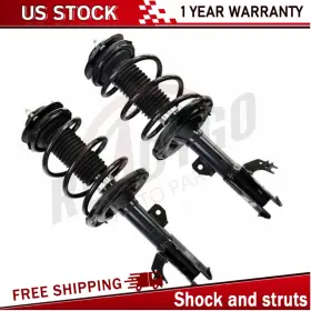 1333375l Readygo Pair Front Shocks Struts And Coil Spring Aseembly For 2012 -2017 Toyota Camry 2.5l