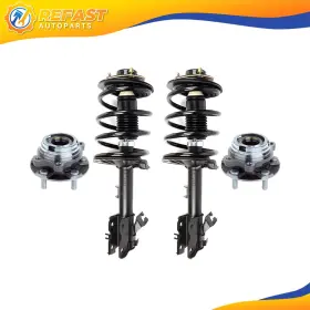 Re842408f01 Refast-autoparts For 03-07 Nissan Murano 3.5l With Coil Springs Wheel Hub Bearings Complete Struts