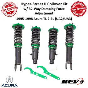 R9-hs2-162 Rev9 3 Hyper-street Ii Coilover Upgrade Kit For 1995-1998 Acura Tl 2.5l Ua2/ua3