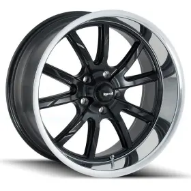 650-8965mb Ridler Wheels 18x9.5 Black Machined Lip 650 5x114.3 Set Of 4 83.82
