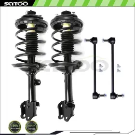 Cb841566s01 Scitoo For 2003 2004 2005 Acura Mdx 4pc Front Coil Spring Struts Assembly Sway Bars