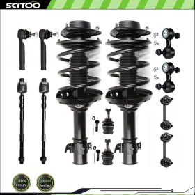 Cb842449s01 Scitoo For 2005-2009 Subaru Legacy Outback Struts Front Rear Tie Rod Ball Joint