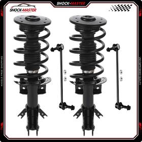 Shock-master Sm842427a01 Fwd 4pcs For 2013-2020 Ford Fusion Front Complete Struts With Coil Spring Sway Bars