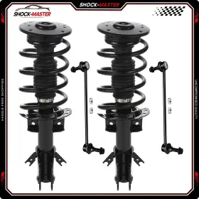 Sm842427a01 Shock-master Fwd 4pcs For 2013-2020 Ford Fusion Front Complete Struts With Coil Spring Sway Bars