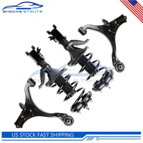 Ss818785s01 Shocksstruts 4 Pcs For 2003 2004 2005 Honda Civic Front Complete Struts Control Arms Kit