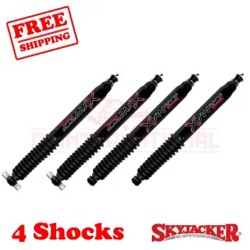 L101301 Skyjacker 97-03 For Ford F-150 2wd 0-1 Inch Front Rear Lift Black Max Shocks
