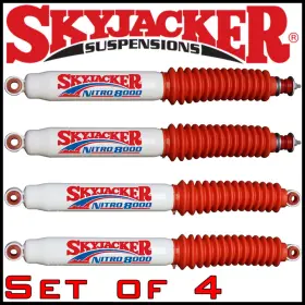 N8088 Skyjacker N8059 Nitro 8000 Front And Rear Shocks Fit 87-95 Jeep Wrangler 4wd 3.5-4 Inch Lift