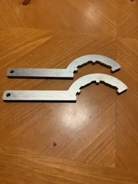 T114w Spohn Performance Spanner Wrenches Set For Qa1 Coil-over Shocks And Struts Used