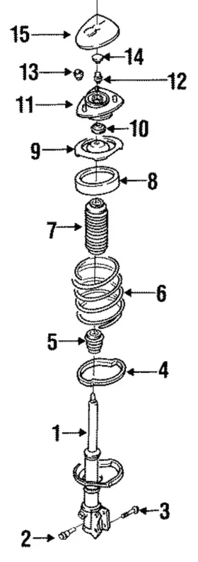 20311pa001 Subaru Genuine Strut