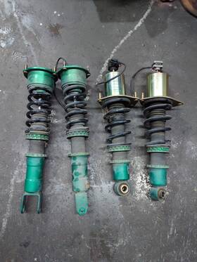 Tein Vsm74-c1sa3 Read Mono Sport Adjustable Coilovers With Edfc 06-15 Mazda Miata Mx-5 Ncec