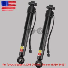 4853034053 Topgearsltd One Pair For 2008-2019 Toyota Sequoia 5.7l V8 Rear Shock Absorbers Left And Right