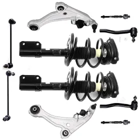 To842412p01 Topoint-autoparts For 2007-2013 Nissan Altima Front Struts With Spring Lower Control Arms Tierod