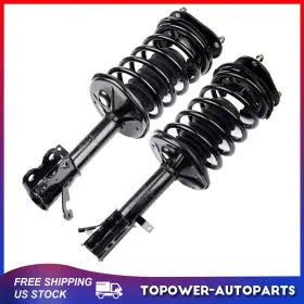 T070940pt01 Topower-autoparts 2x Front Complete Struts Assembly Gas Shocks For 1993-2002 Toyota Corolla