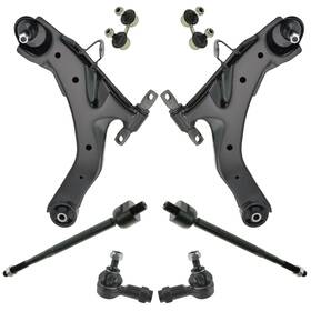 Trq Psa59777 Steering And Suspension Kit For 2001-2006 Hyundai Elantra Front Control Ball Joint