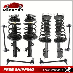 12m080007x8m0506 Ubmotor Front And Rear Struts With Coil Spring Sway Bars For 2007 2008 - 2011 Toyota Camry
