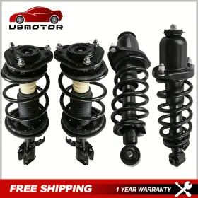12m141122232425m0506 Ubmotor 4pcs Front And Rear Struts Shocks Absorbers For 2005-2010 Scion Tc 172400 1345471