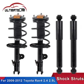 M0141531532l0826 Ultimatecar 18m0141530x2 Set 4 Front Rear Shocks Struts With Coil Spring Assembly For 2006-2012 Toyota Rav4