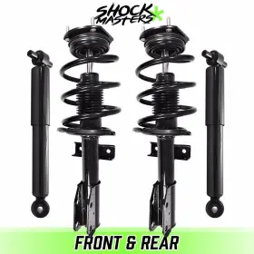 4-11680-213050-001-3 Unity Automotive 4pcs Front Struts Rear Shocks For 2008-2012 Buick Enclave