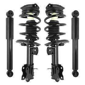 Unity Automotive 4-11785-255160-001-4 4pcs Front And Rear Complete Struts Shocks For 2015-2018 Chevrolet City Express