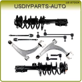 Us8191185301u Usdiyparts For Chevrolet Malibu 2004-12 Front Struts And Control Arm Ball Joint Tie Rod Kit