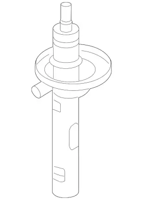 1t0-413-031-kh Volkswagen Genuine Suspension Strut