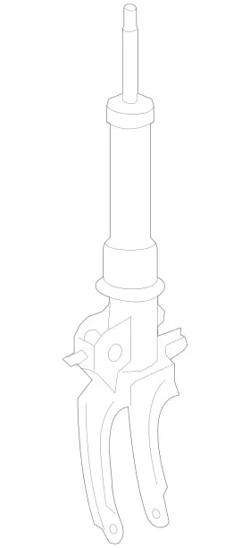 7l6-413-031-s Volkswagen Genuine Suspension Shock Absorber