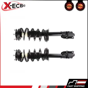 Xe11715319o1 X-engineclub Complete Front Pair Loaded Struts Fits 2007-2012 Mazda Cx-7 And Springs Mounts Kit