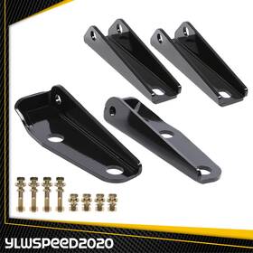 Ylwspeed20 V-02lka4581abk Fit For 1963-72 Chevy 66 C10 Gmc Pickup Lowered Truck Rear Shock Relocation Kit