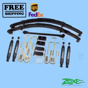 L3771665 Zone Suspension Lift Kit 4 Inch F And R Fits Ford F250 4wd Gas/diesel 2000-2004