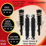 Monroe Genuine Oem Front Struts & Rear Shocks For 2006-2009 Lincoln Mkz/zephyr New. Price: $350.39.