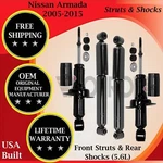 Monroe Oem Front Strut & Rear Shock For 2005-2015 Nissan Armada Lifetime Warran. New. Price: $308.41.
