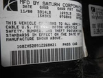 Strut Rear Fits 91-02 Saturn Series 487092 Used. Price: $74.99.