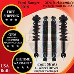 Monroe Oem Front Strut & Rear Shock 2019 Ford Ranger 4WD Lifetime Warranty New. Price: $353.98.