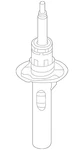 Genuine Volkswagen Strut 5C0-413-031-BB New. Price: $162.97.