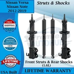 Monroe Oem Front Struts & Rear Shocks For 2012-2019 Nissan Versa/note 9YR Warra. New. Price: $273.73.