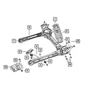 Genuine Mopar Suspension Shock Absorber Kit 68092726AA New. Price: $35.17.